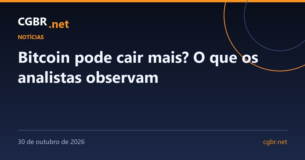 Bitcoin pode cair mais? O que os analistas observam após o hack