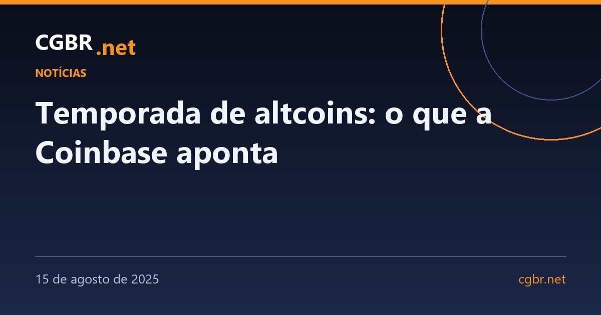 Temporada de altcoins: o que a Coinbase aponta